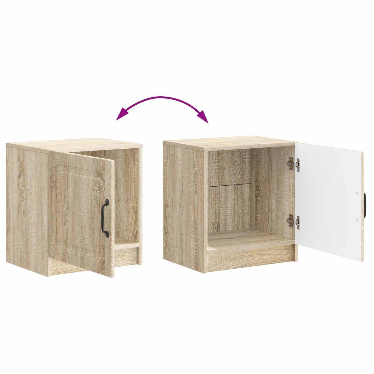 Nachttisch Sonoma-Eiche 43 x 34,5 x 47 cm Holzwerkstoff