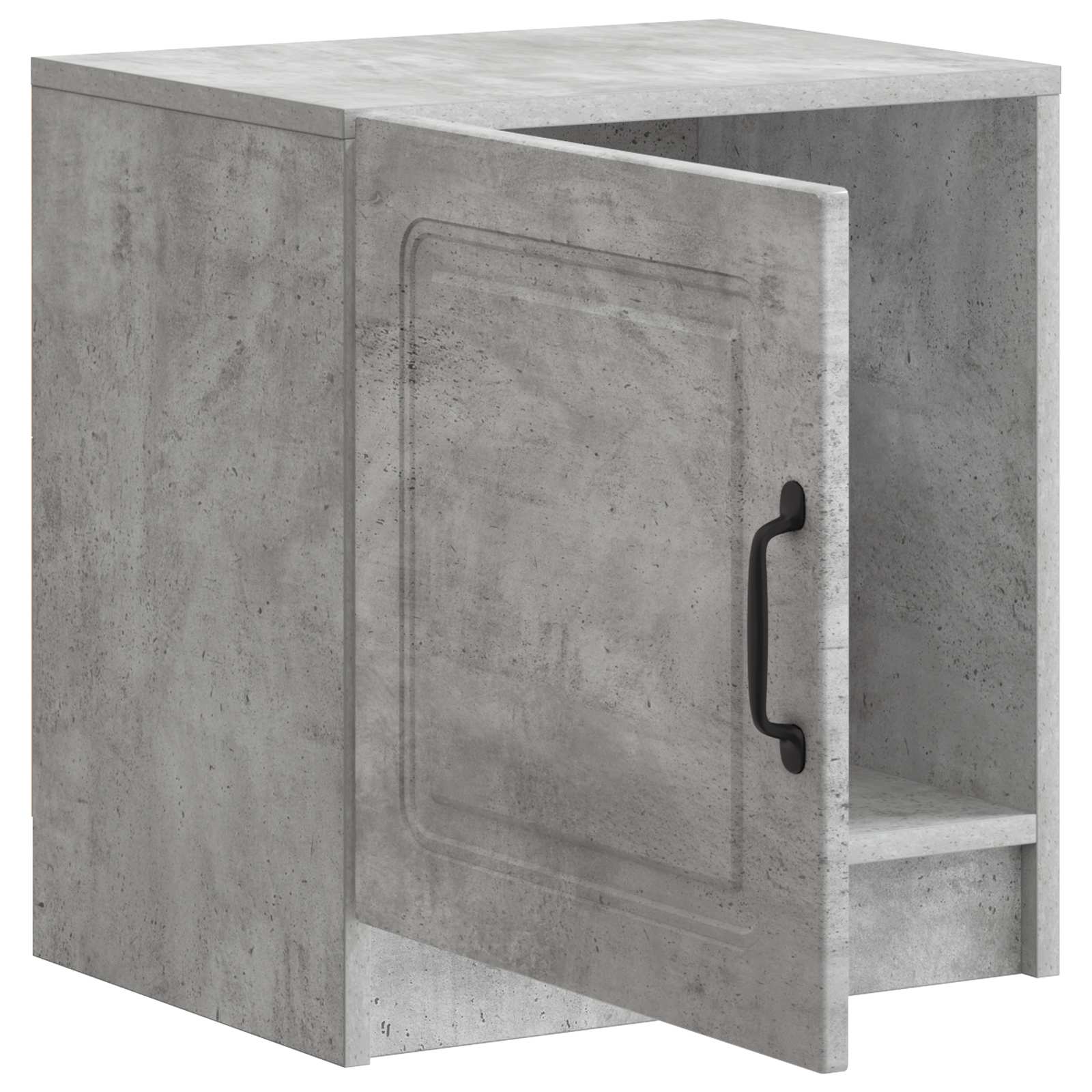 Nachttisch Betongrau 43 x 34,5 x 47 cm Holzwerkstoff