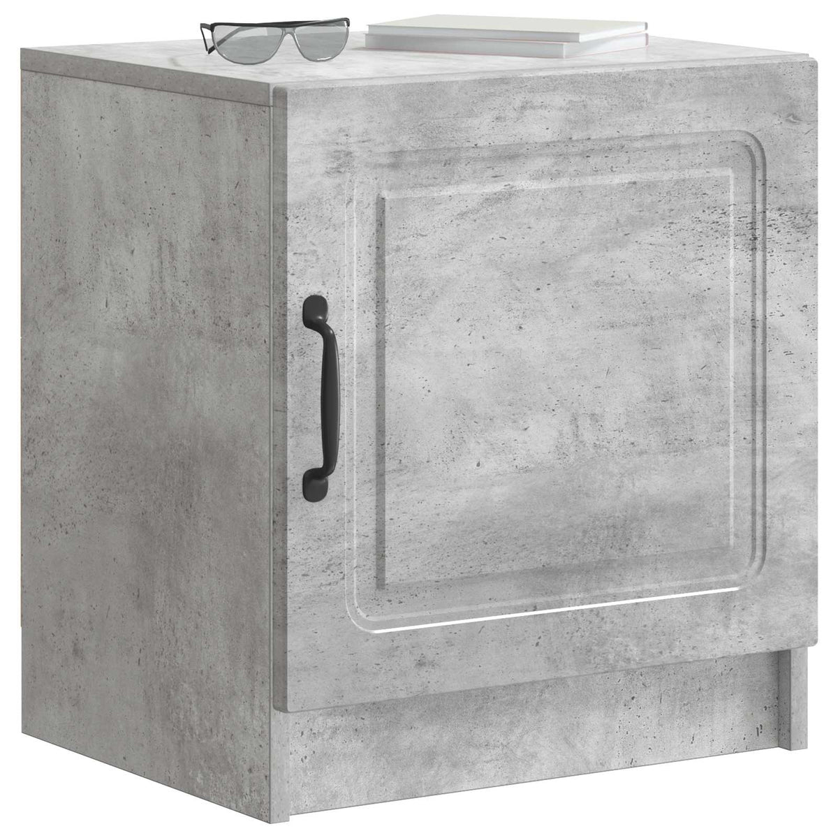 Nachttisch Betongrau 43 x 34,5 x 47 cm Holzwerkstoff