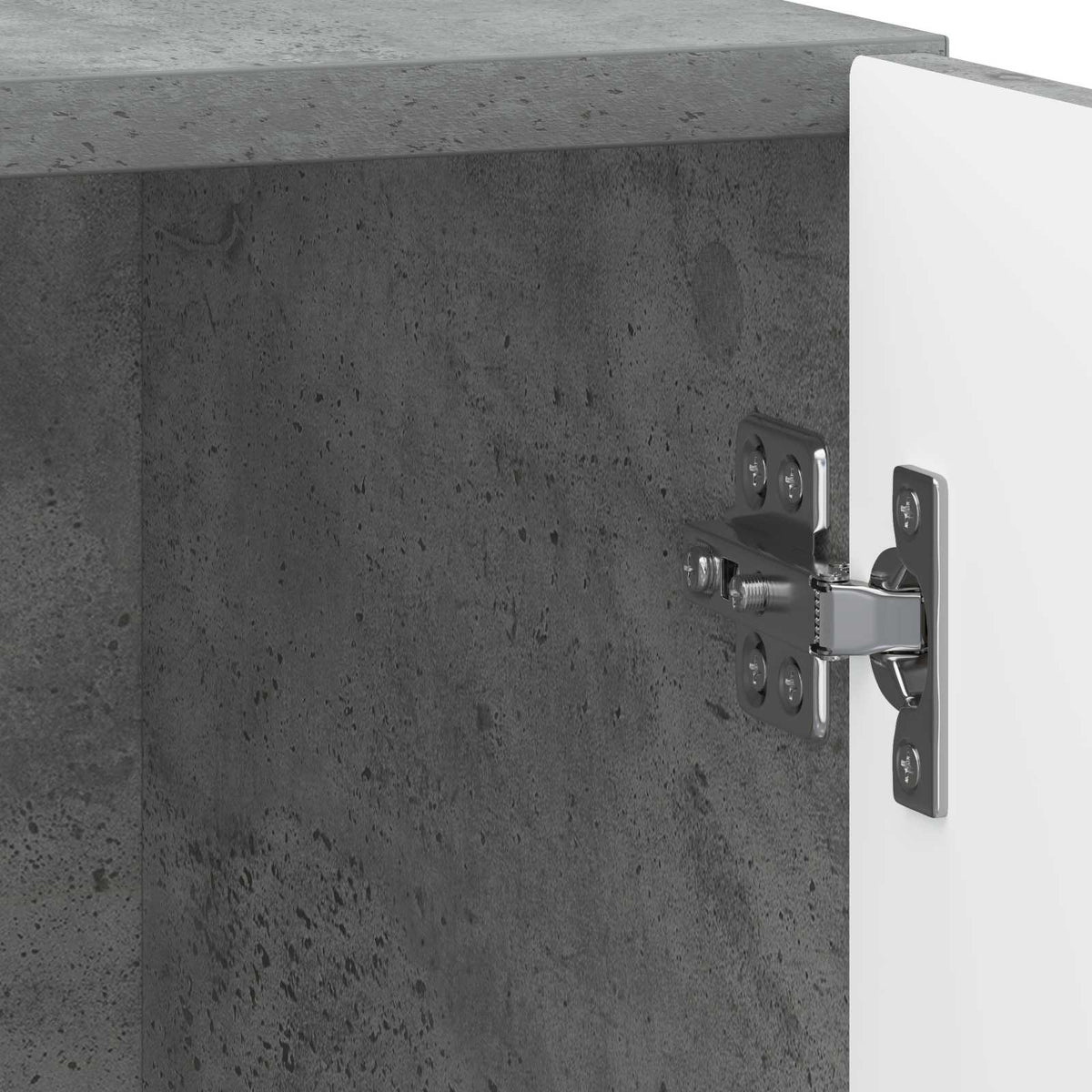 Nachttisch 2 Stk. Betongrau 43 x 34,5 x 47 cm Holzwerkstoff