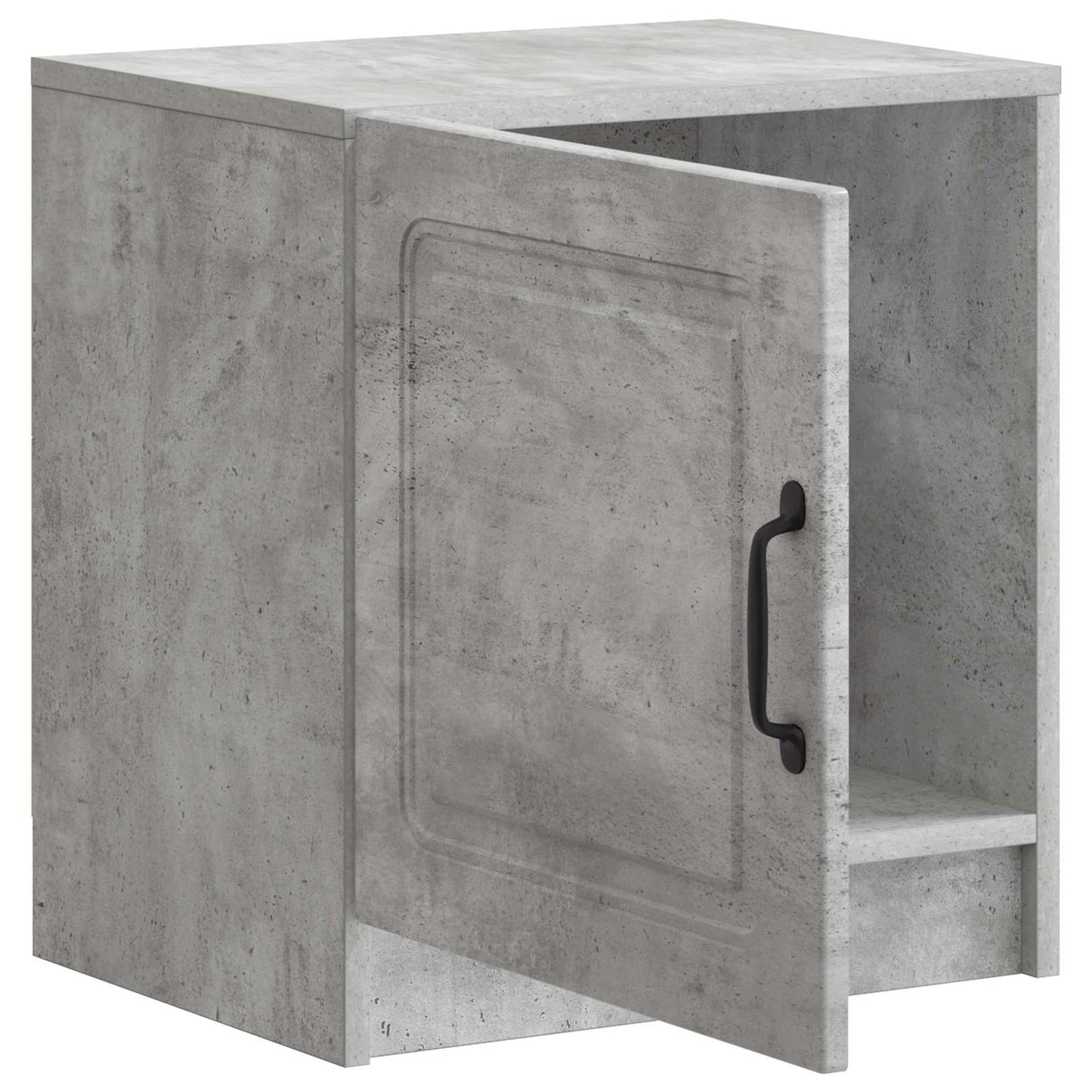 Nachttisch 2 Stk. Betongrau 43 x 34,5 x 47 cm Holzwerkstoff