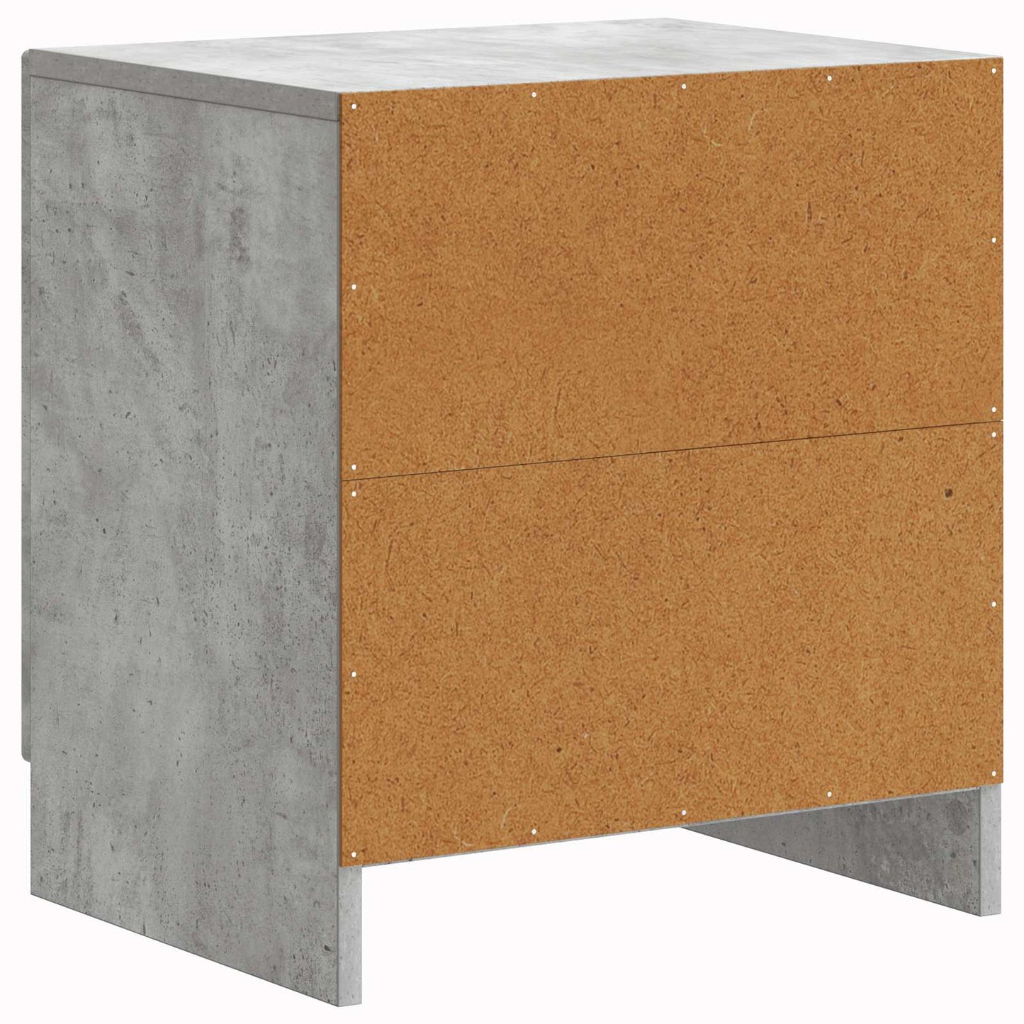 Nachttisch 2 Stk. Betongrau 43 x 34,5 x 47 cm Holzwerkstoff