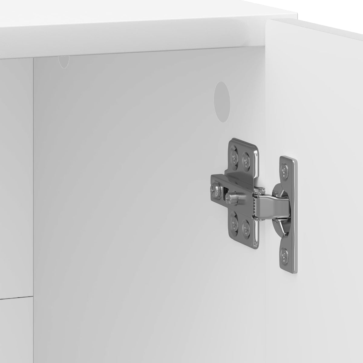 Nachttisch 2 Stk. Hochglanz Weiß 43 x 34,5 x 47 cm
