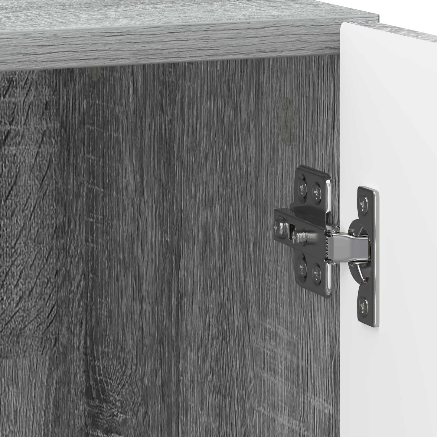 Nachttisch 2 Stk. Sonoma-Grau 43 x 34,5 x 47 cm Holzwerkstoff