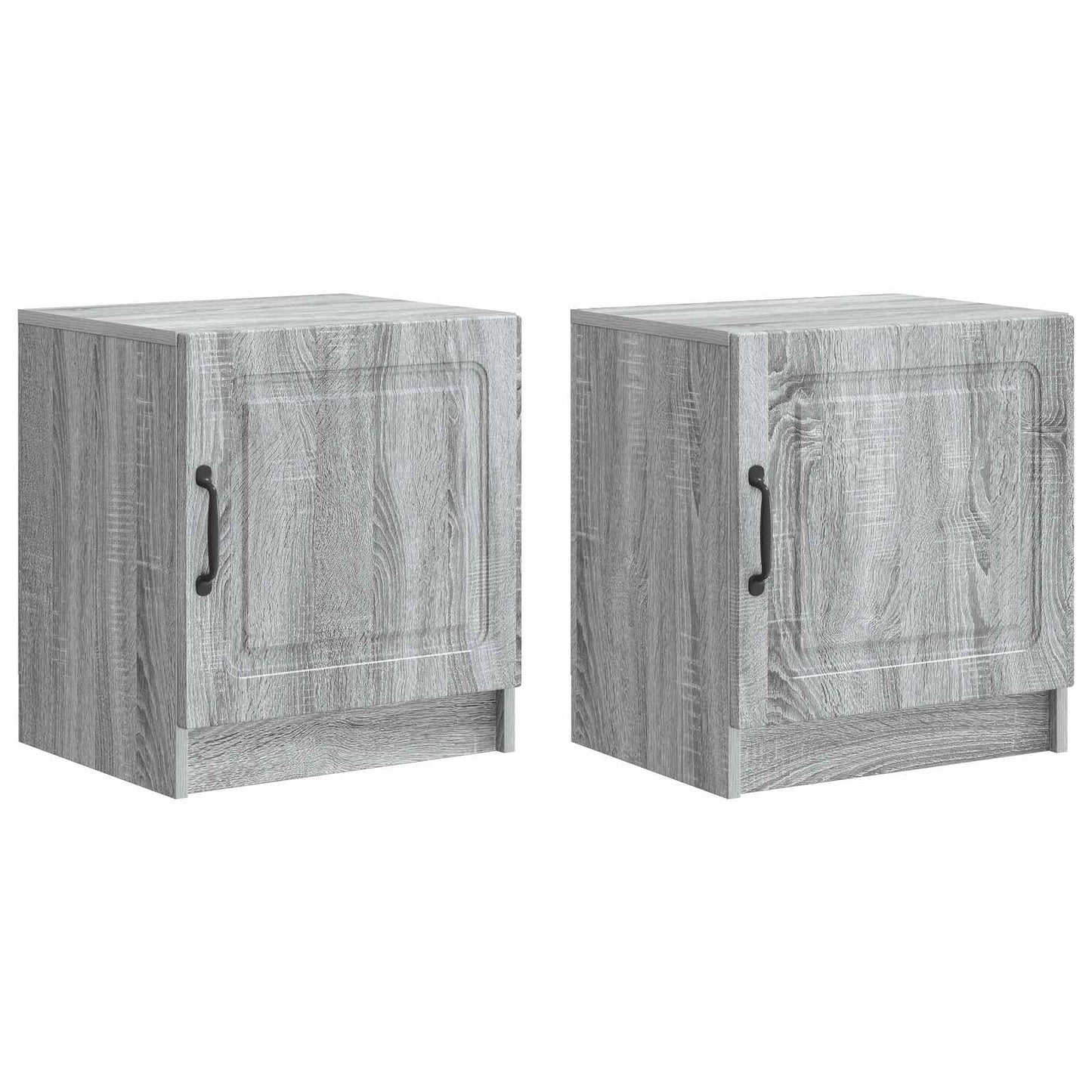 Nachttisch 2 Stk. Sonoma-Grau 43 x 34,5 x 47 cm Holzwerkstoff