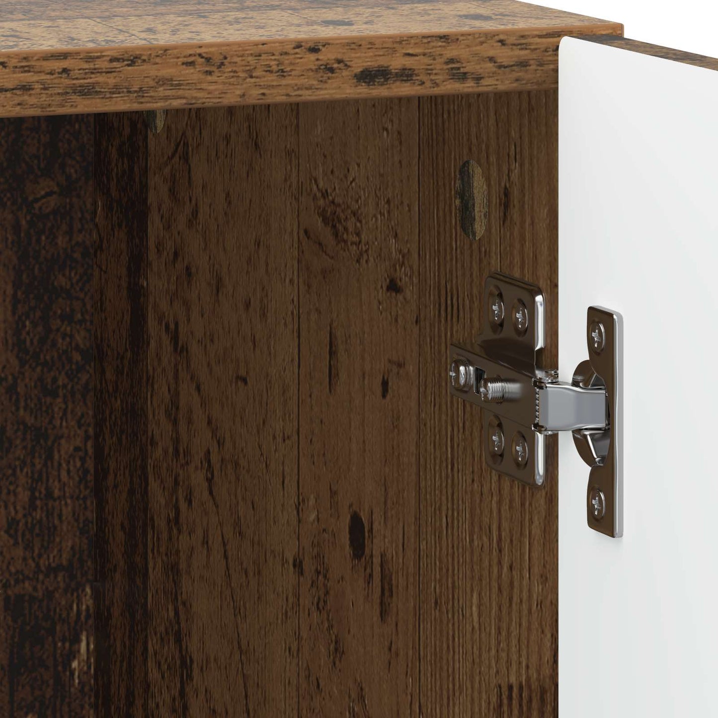 Nachttisch 2 Stk. Altholz 43 x 34,5 x 47 cm Holzwerkstoff