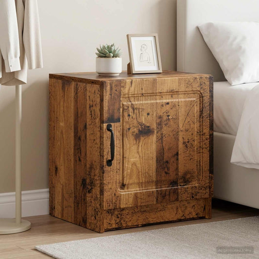 Nachttisch 2 Stk. Altholz 43 x 34,5 x 47 cm Holzwerkstoff