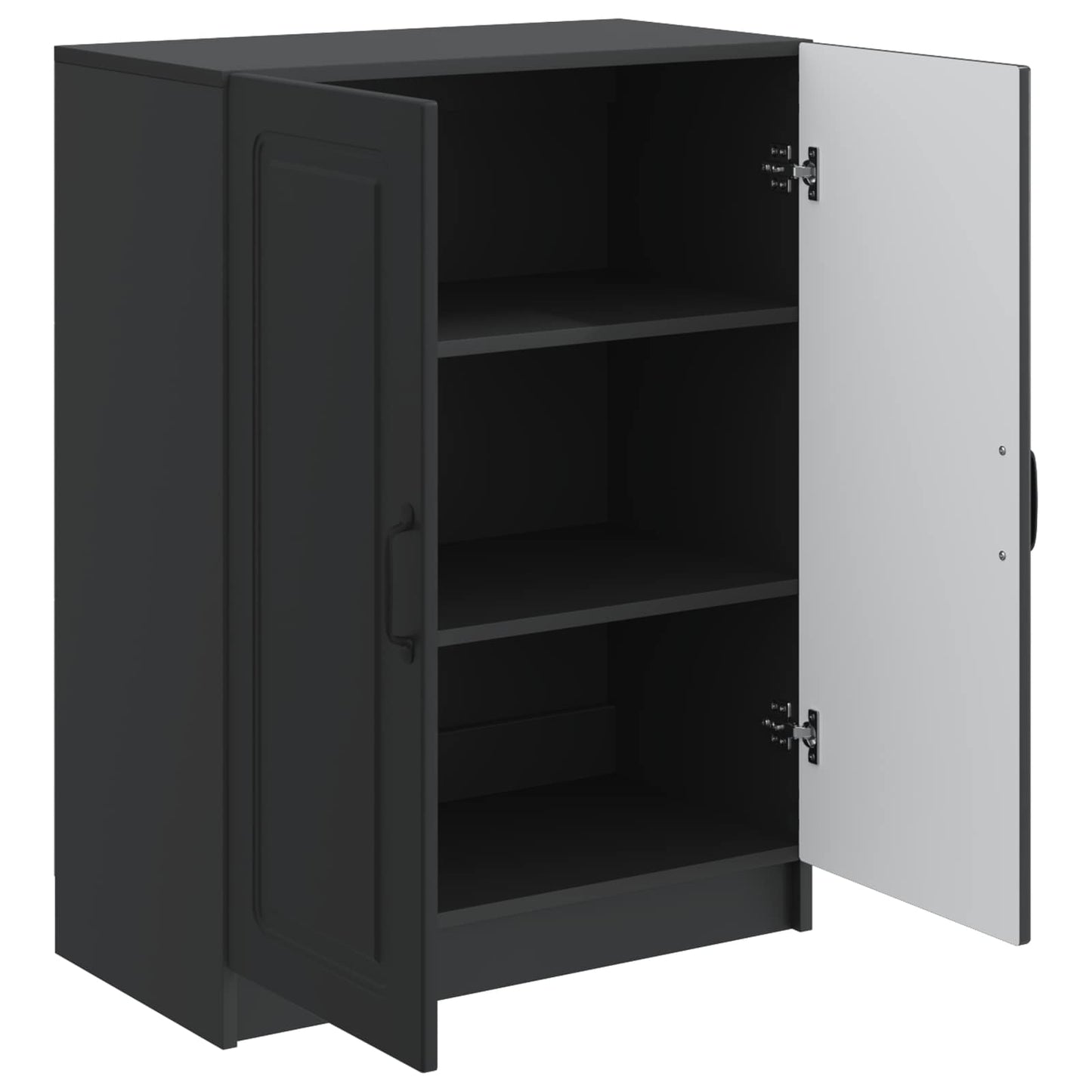 Sideboard Schwarz 66 x 34,5 x 87 cm Holzwerkstoff