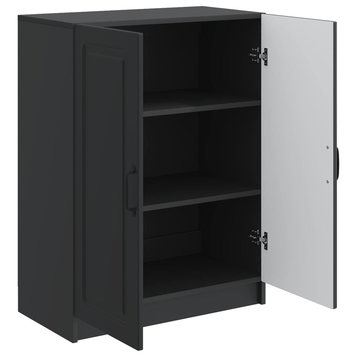 Sideboard Schwarz 66 x 34,5 x 87 cm Holzwerkstoff