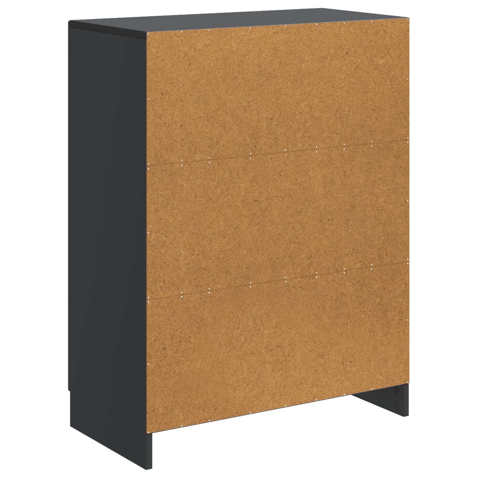 Sideboard Schwarz 66 x 34,5 x 87 cm Holzwerkstoff
