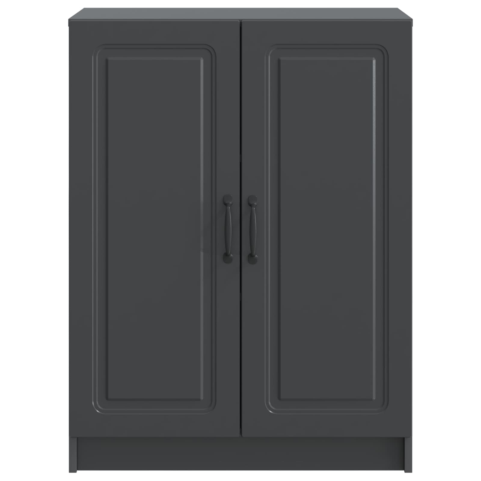 Sideboard Schwarz 66 x 34,5 x 87 cm Holzwerkstoff