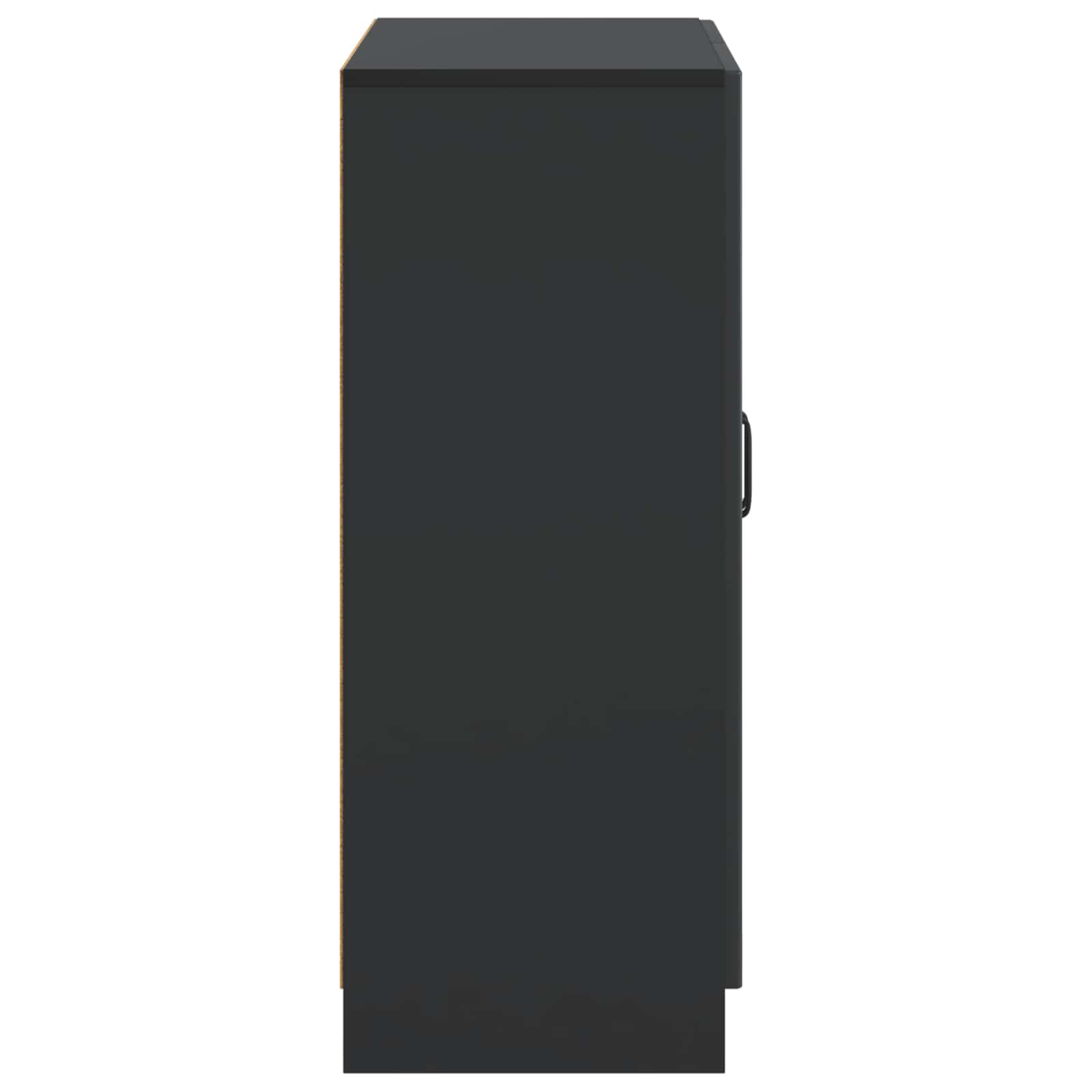 Sideboard Schwarz 66 x 34,5 x 87 cm Holzwerkstoff