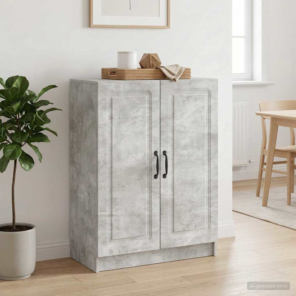Sideboard Betongrau 66 x 34,5 x 87 cm Holzwerkstoff