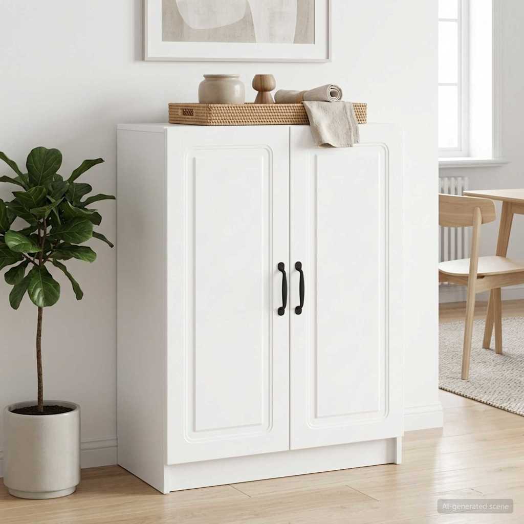 Sideboard Hochglanz Weiß 66 x 34,5 x 87 cm Holzwerkstoff