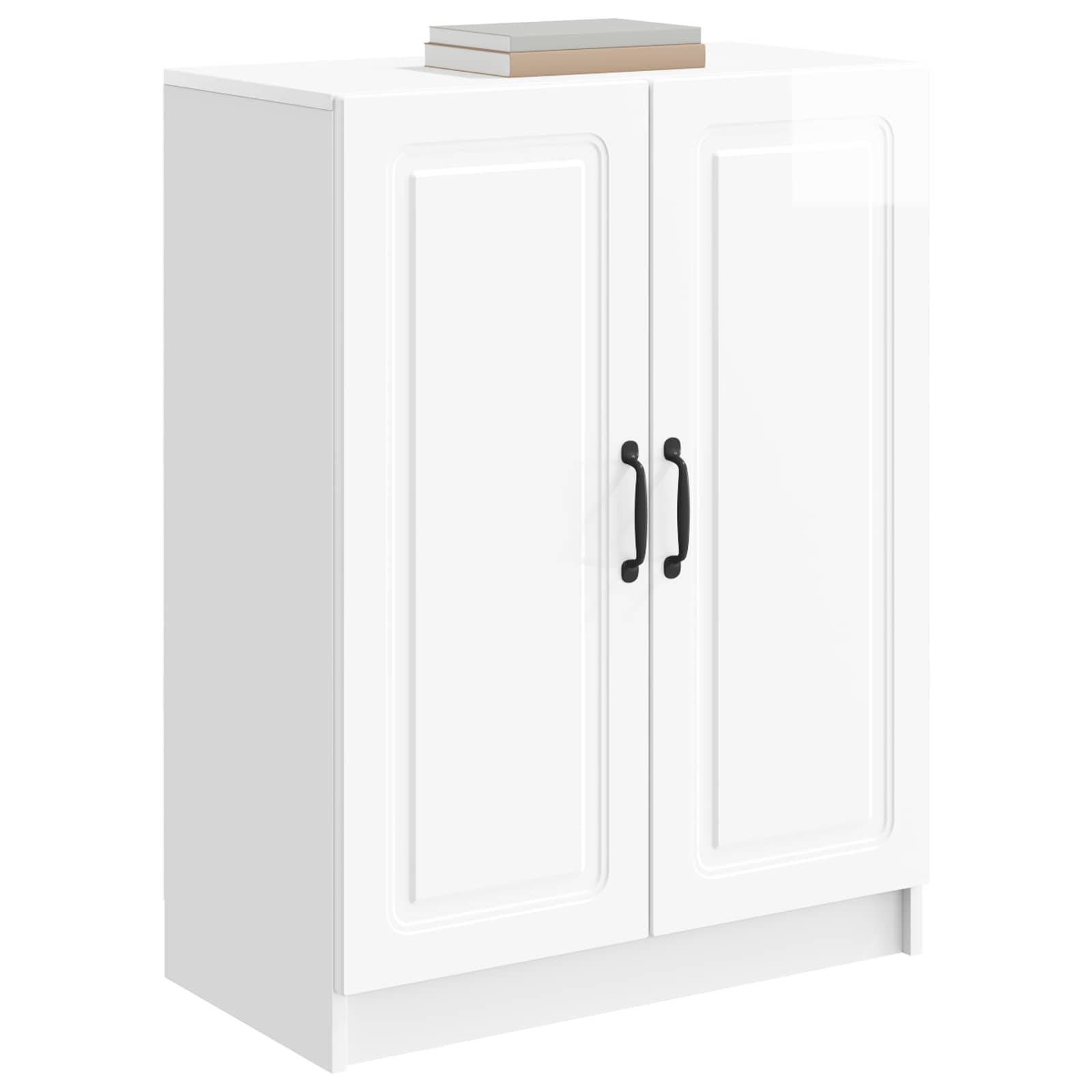 Sideboard Hochglanz Weiß 66 x 34,5 x 87 cm Holzwerkstoff