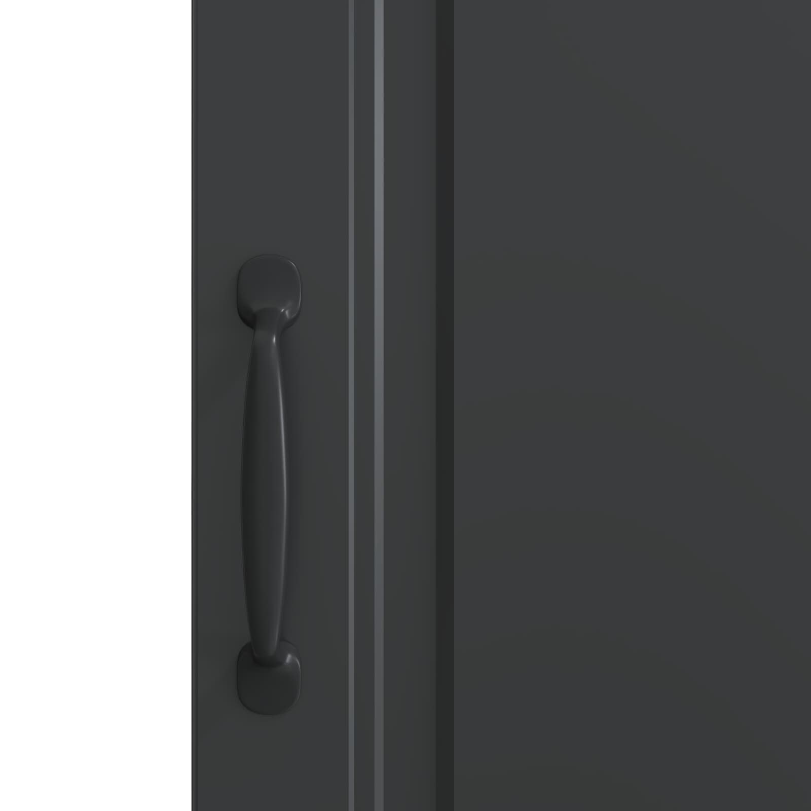 Sideboard Schwarz 33 x 34,5 x 87 cm Holzwerkstoff