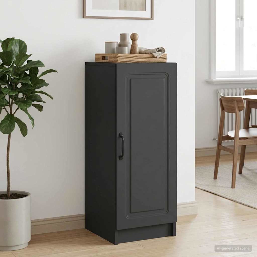 Sideboard Schwarz 33 x 34,5 x 87 cm Holzwerkstoff