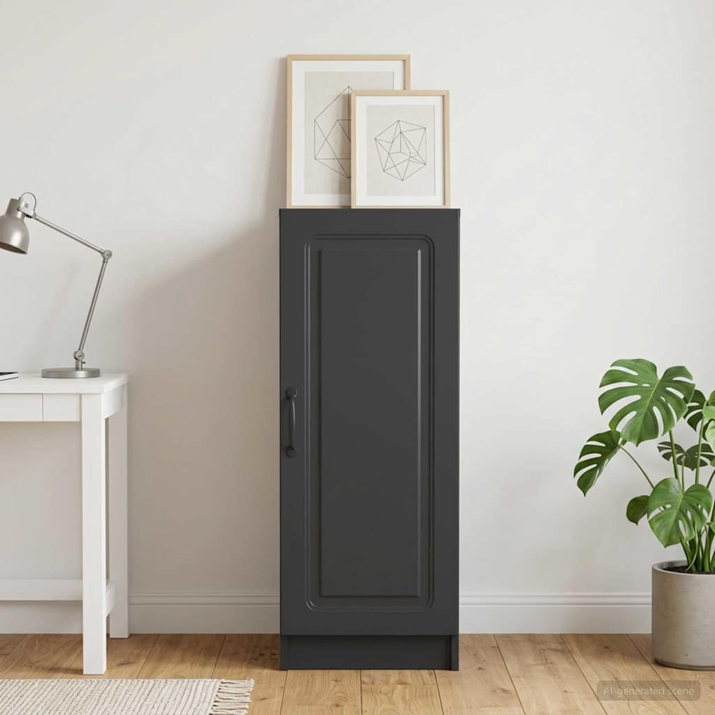 Sideboard Schwarz 33 x 34,5 x 87 cm Holzwerkstoff