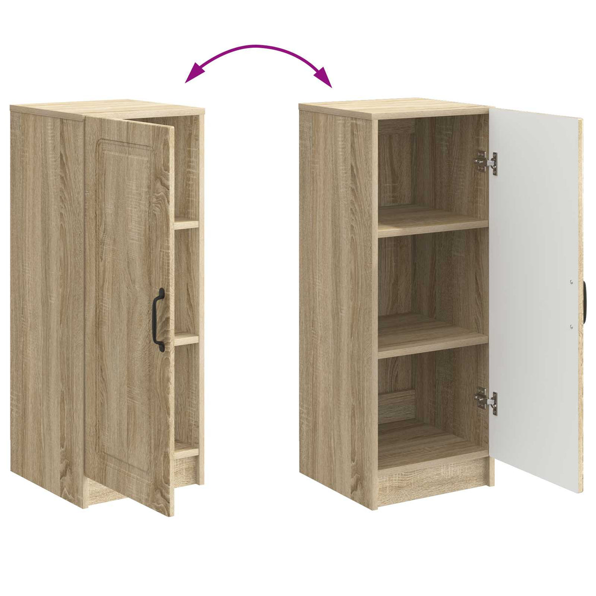 Sideboard Sonoma-Eiche 33 x 34,5 x 87 cm Holzwerkstoff