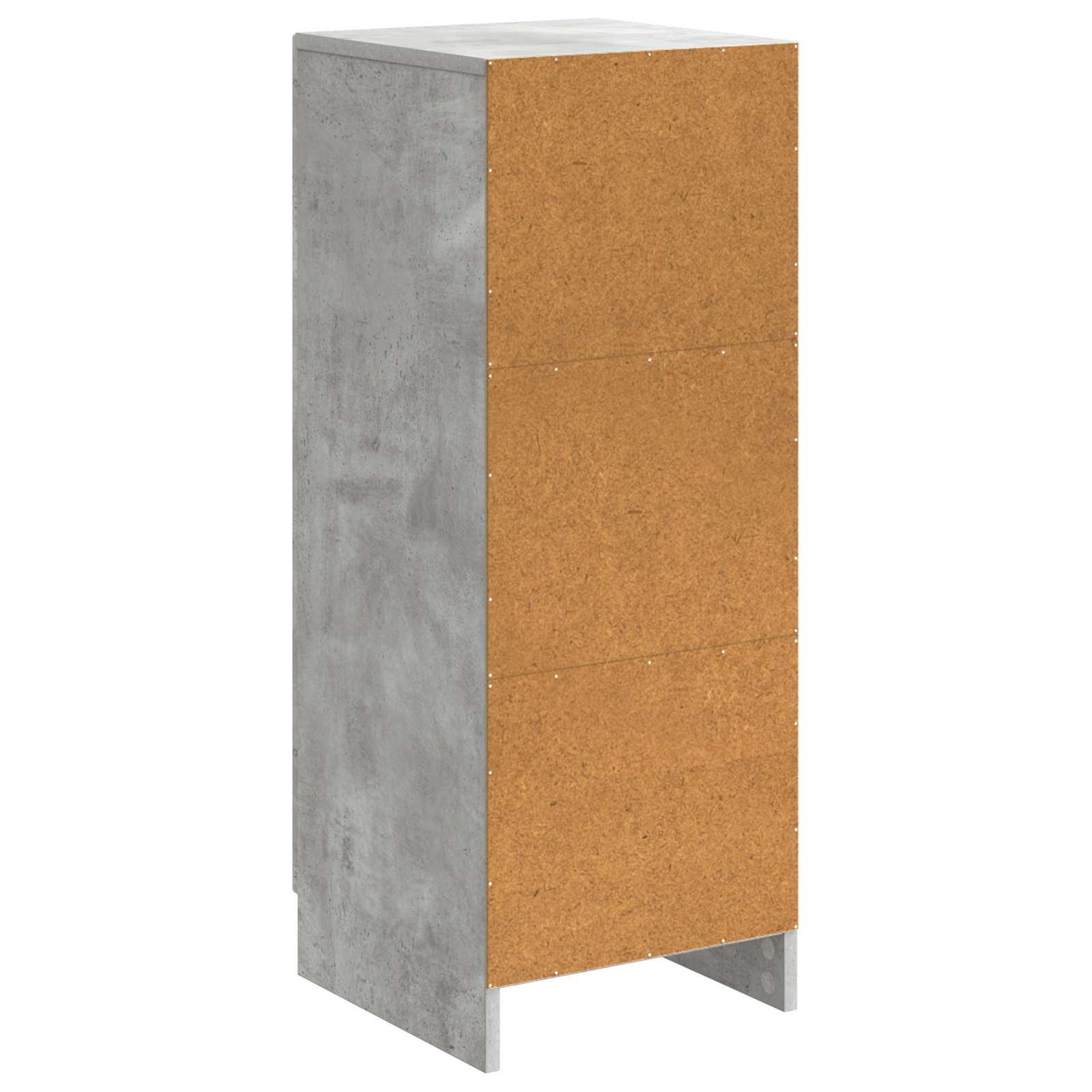 Sideboard Betongrau 33 x 34,5 x 87 cm Holzwerkstoff