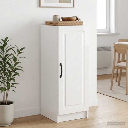 Sideboard Hochglanz Weiß 33 x 34,5 x 87 cm Holzwerkstoff