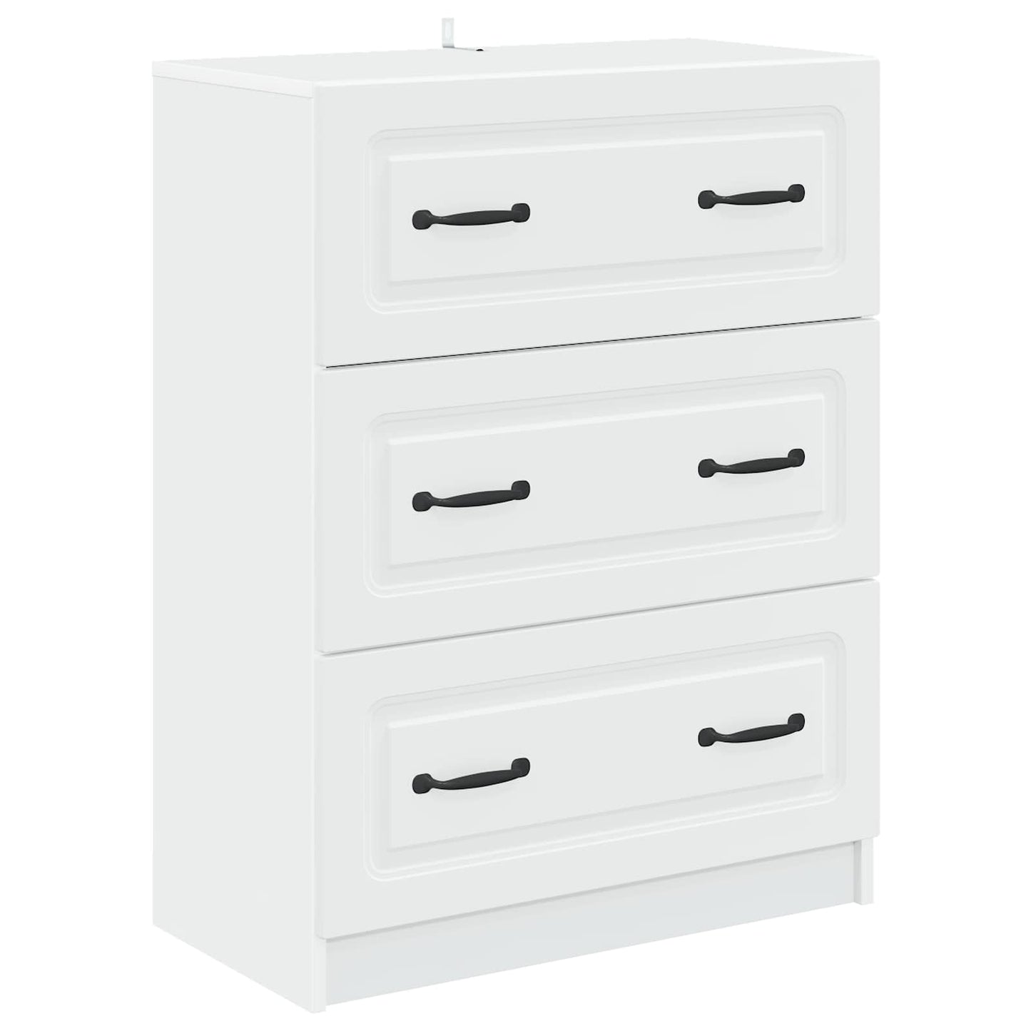 Schubladenschrank 66 x 34,5 x 87 cm Holzwerkstoff Weiß