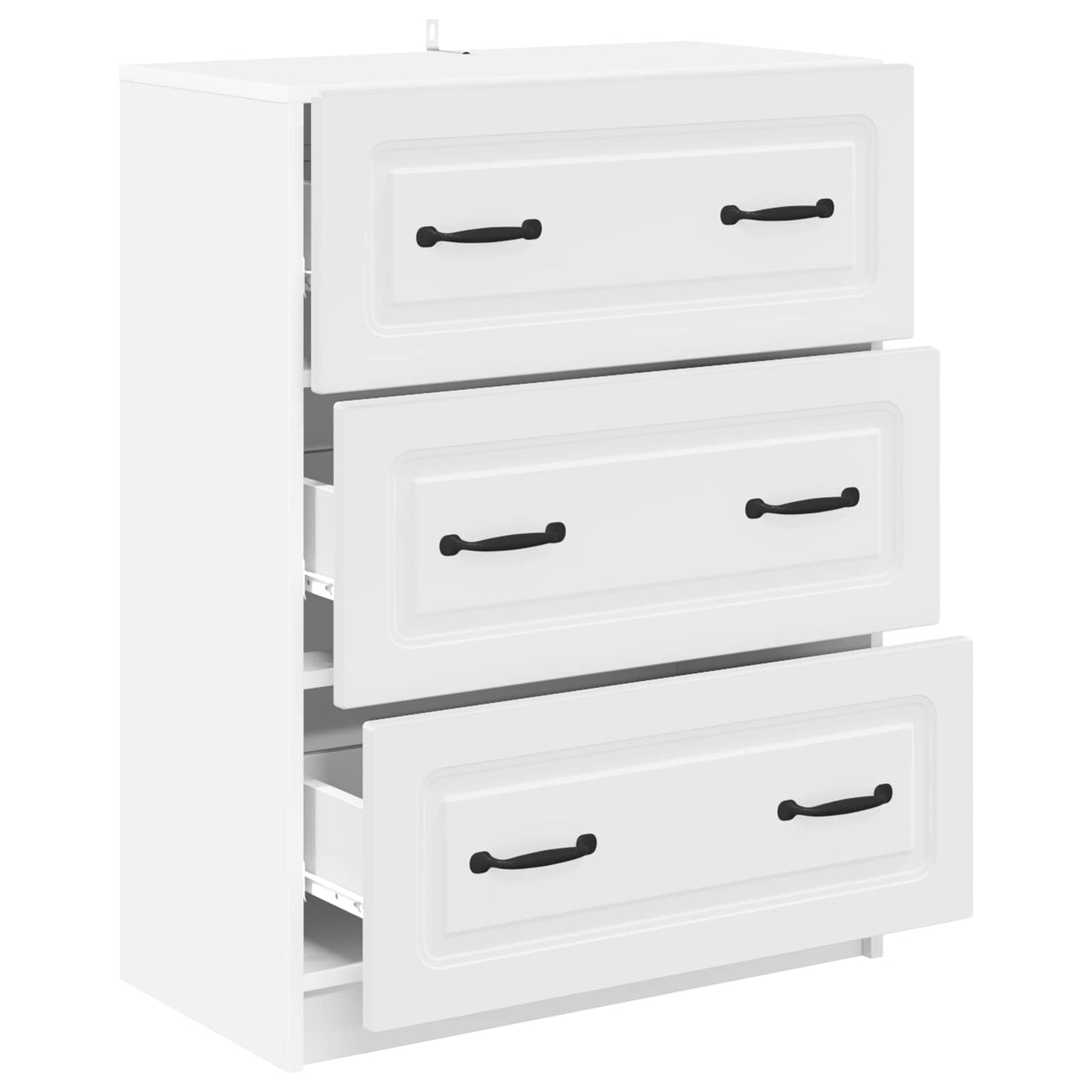 Schubladenschrank 66 x 34,5 x 87 cm Holzwerkstoff Weiß