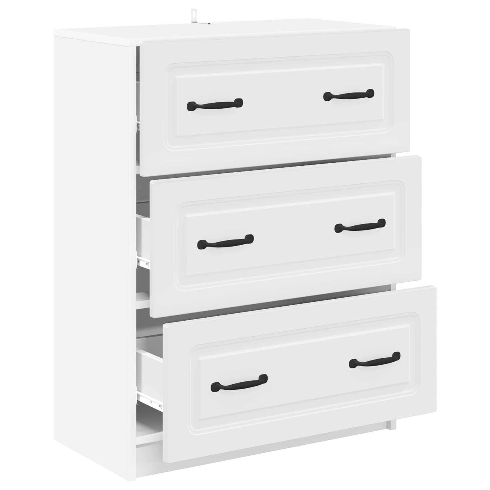Schubladenschrank 66 x 34,5 x 87 cm Holzwerkstoff Weiß