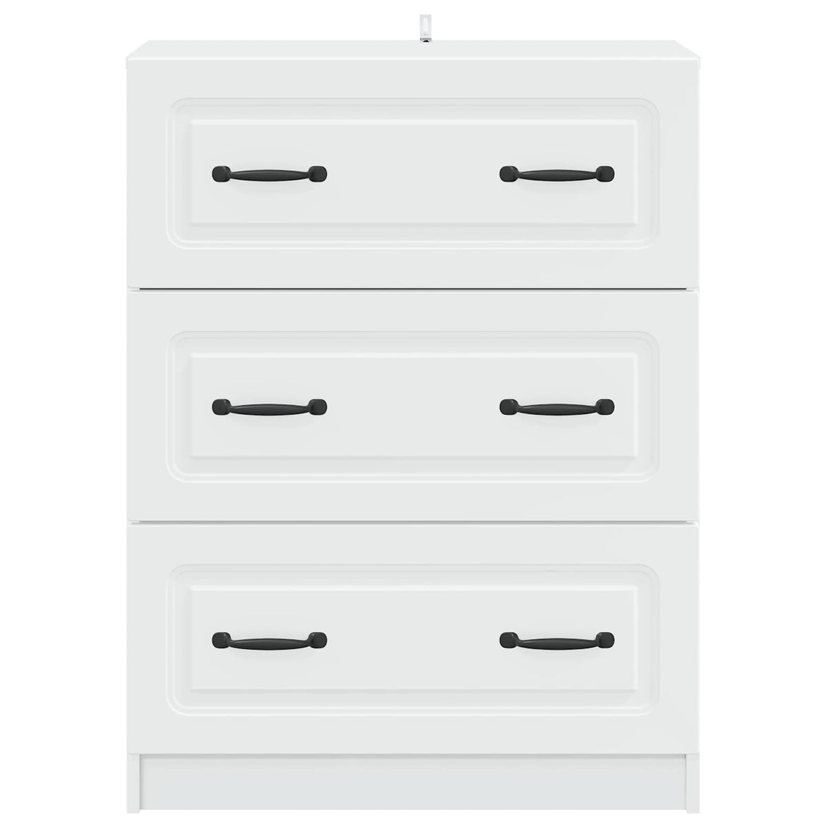 Schubladenschrank 66 x 34,5 x 87 cm Holzwerkstoff Weiß
