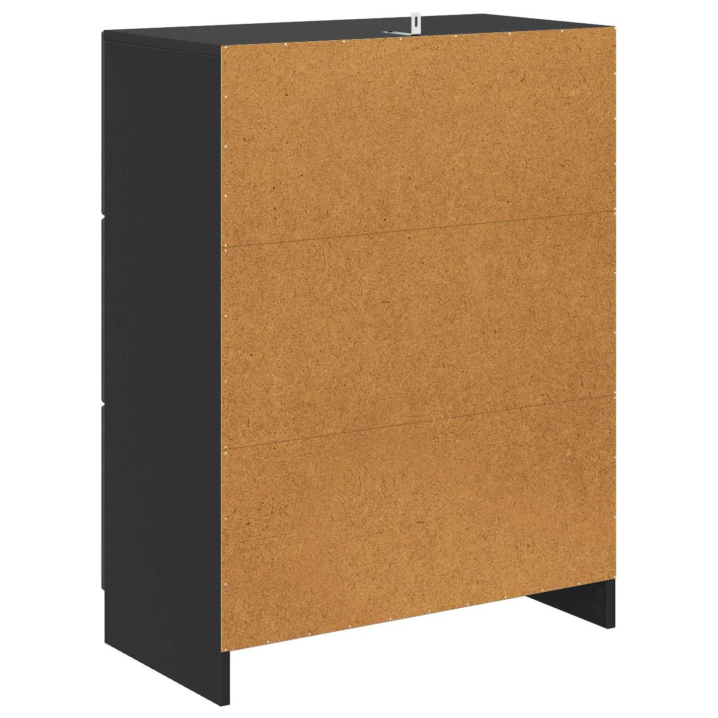 Schubladenschrank 66 x 34,5 x 87 cm Holzwerkstoff Schwarz