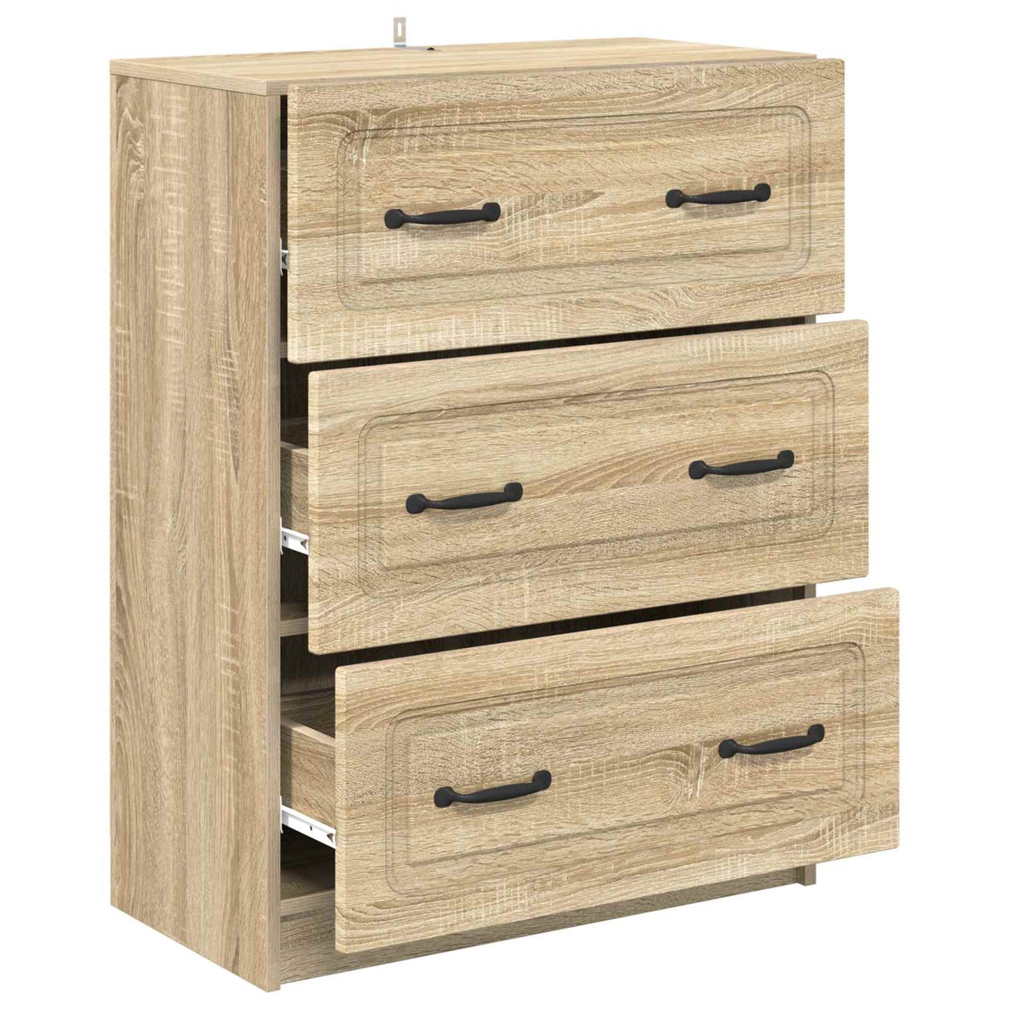 Schubladenschrank 66 x 34,5 x 87 cm Holzwerkstoff Sonoma-Eiche