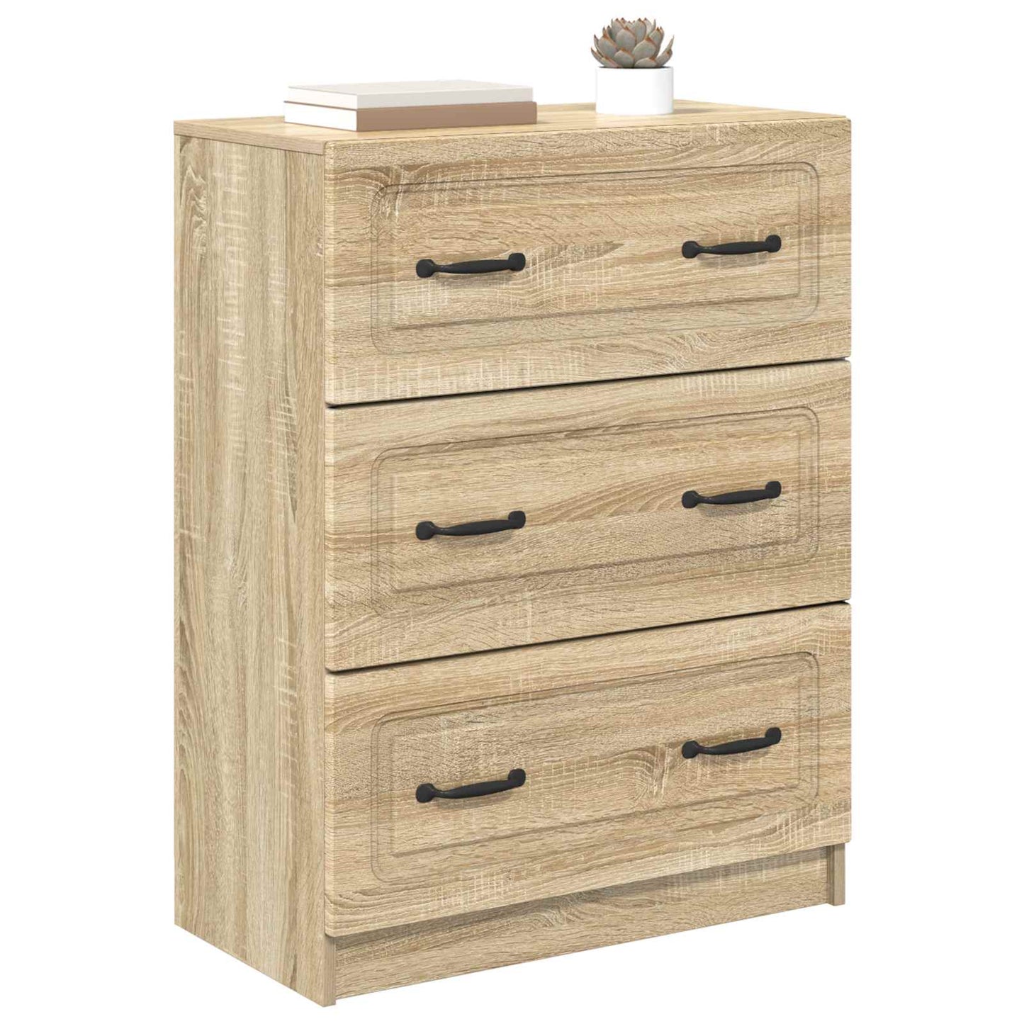 Schubladenschrank 66 x 34,5 x 87 cm Holzwerkstoff Sonoma-Eiche