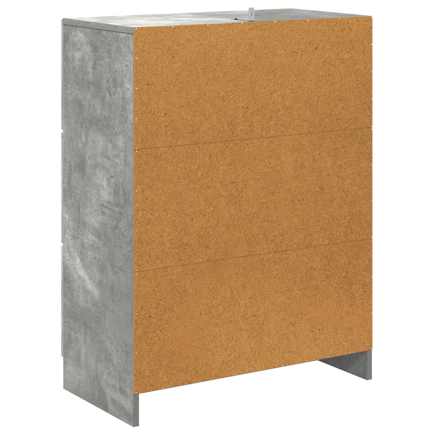 Schubladenschrank 66 x 34,5 x 87 cm Holzwerkstoff Betongrau