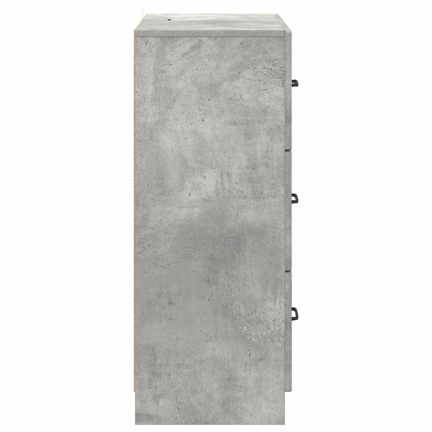Schubladenschrank 66 x 34,5 x 87 cm Holzwerkstoff Betongrau