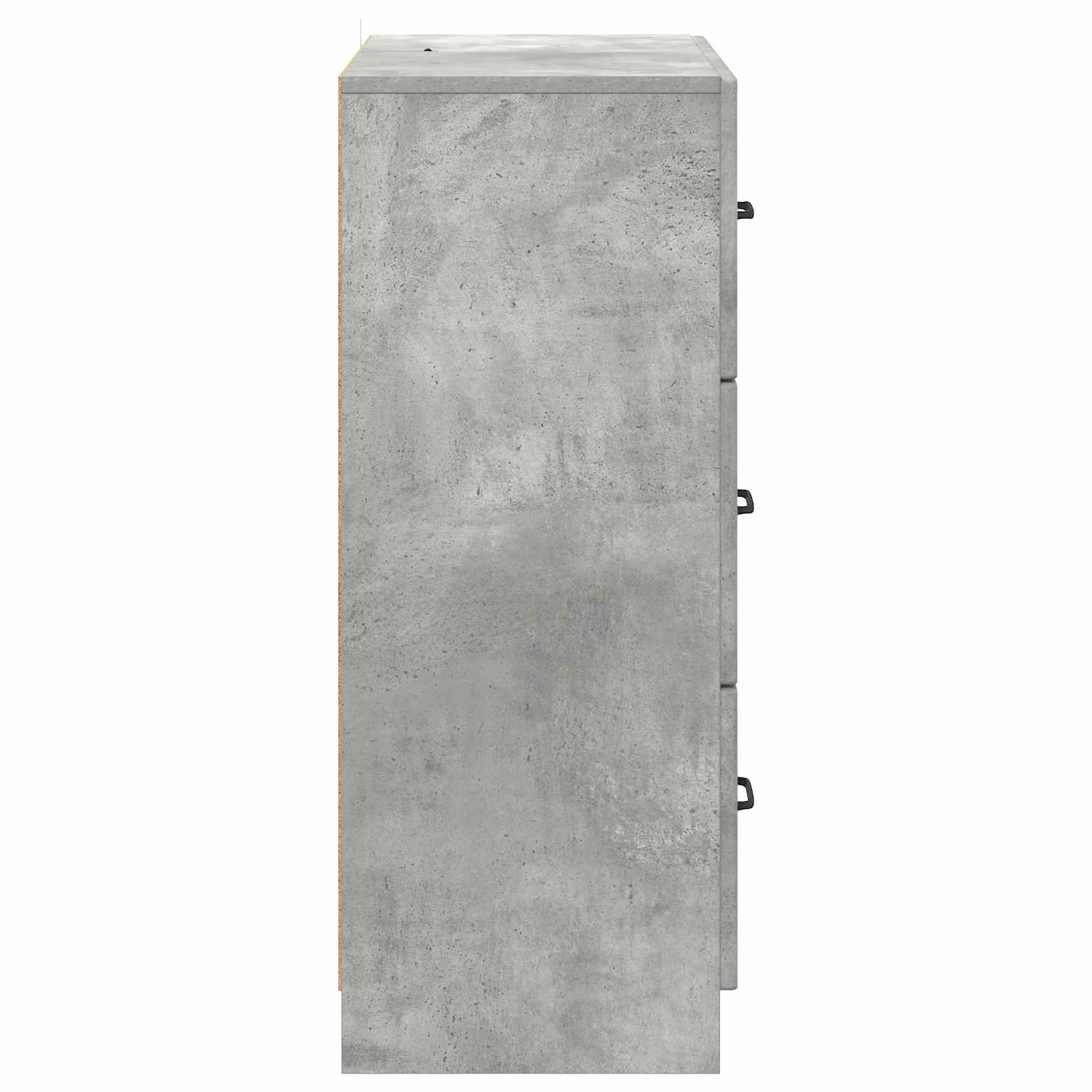 Schubladenschrank 66 x 34,5 x 87 cm Holzwerkstoff Betongrau