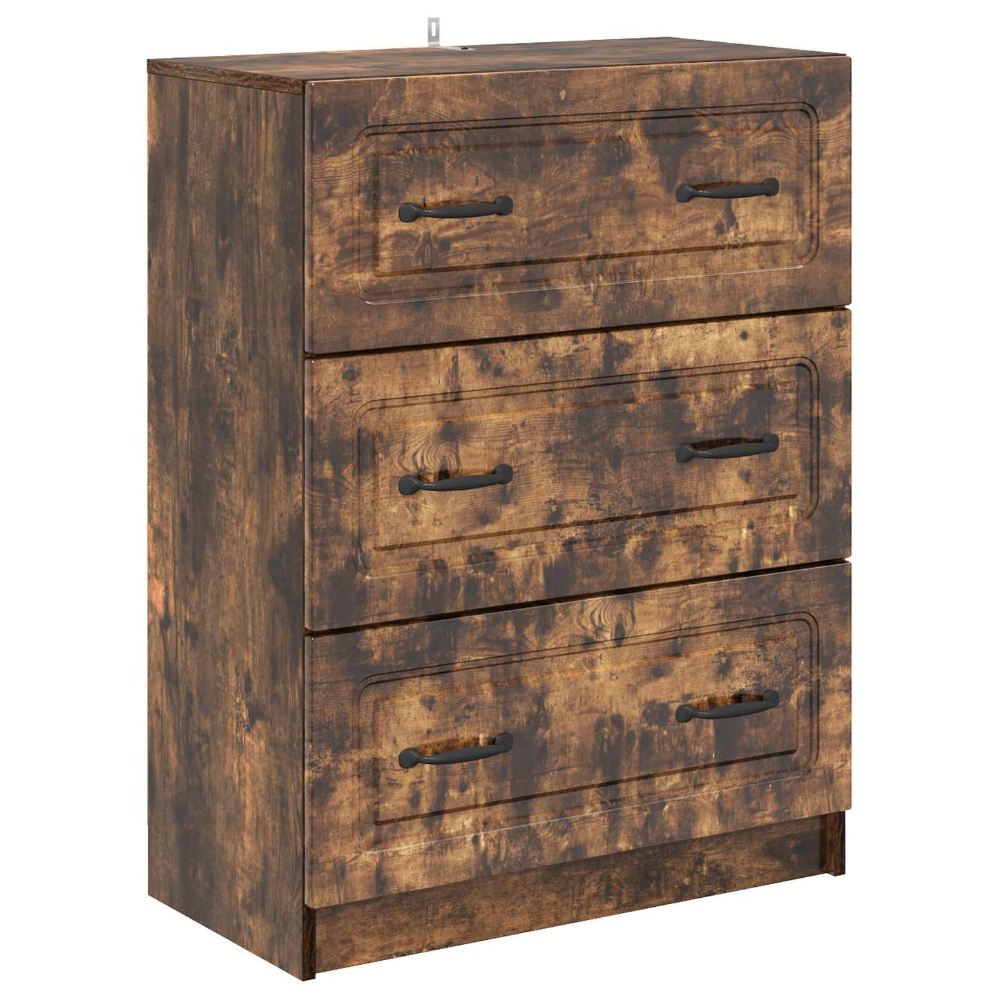 Schubladenschrank 66 x 34,5 x 87 cm Holzwerkstoff Räuchereiche