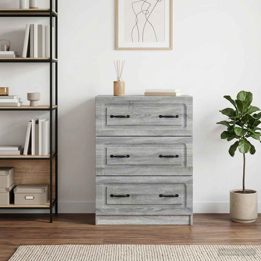 Schubladenschrank 66 x 34,5 x 87 cm Holzwerkstoff Sonoma-Grau