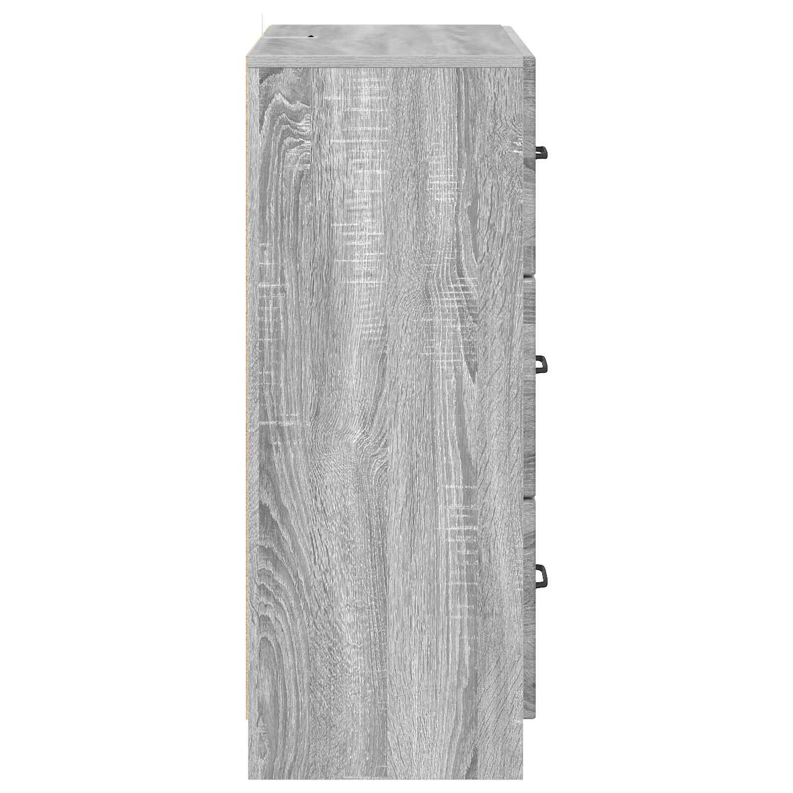Schubladenschrank 66 x 34,5 x 87 cm Holzwerkstoff Sonoma-Grau