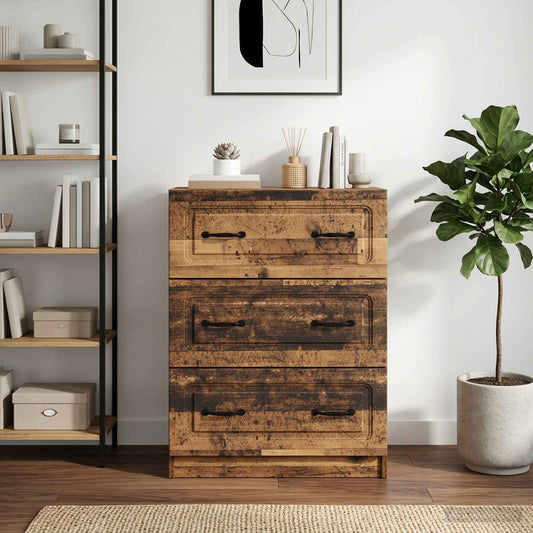 Schubladenschrank 66 x 34,5 x 87 cm Holzwerkstoff Altholz