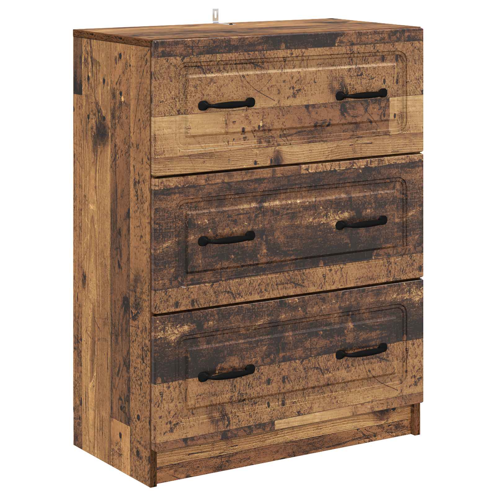 Schubladenschrank 66 x 34,5 x 87 cm Holzwerkstoff Altholz