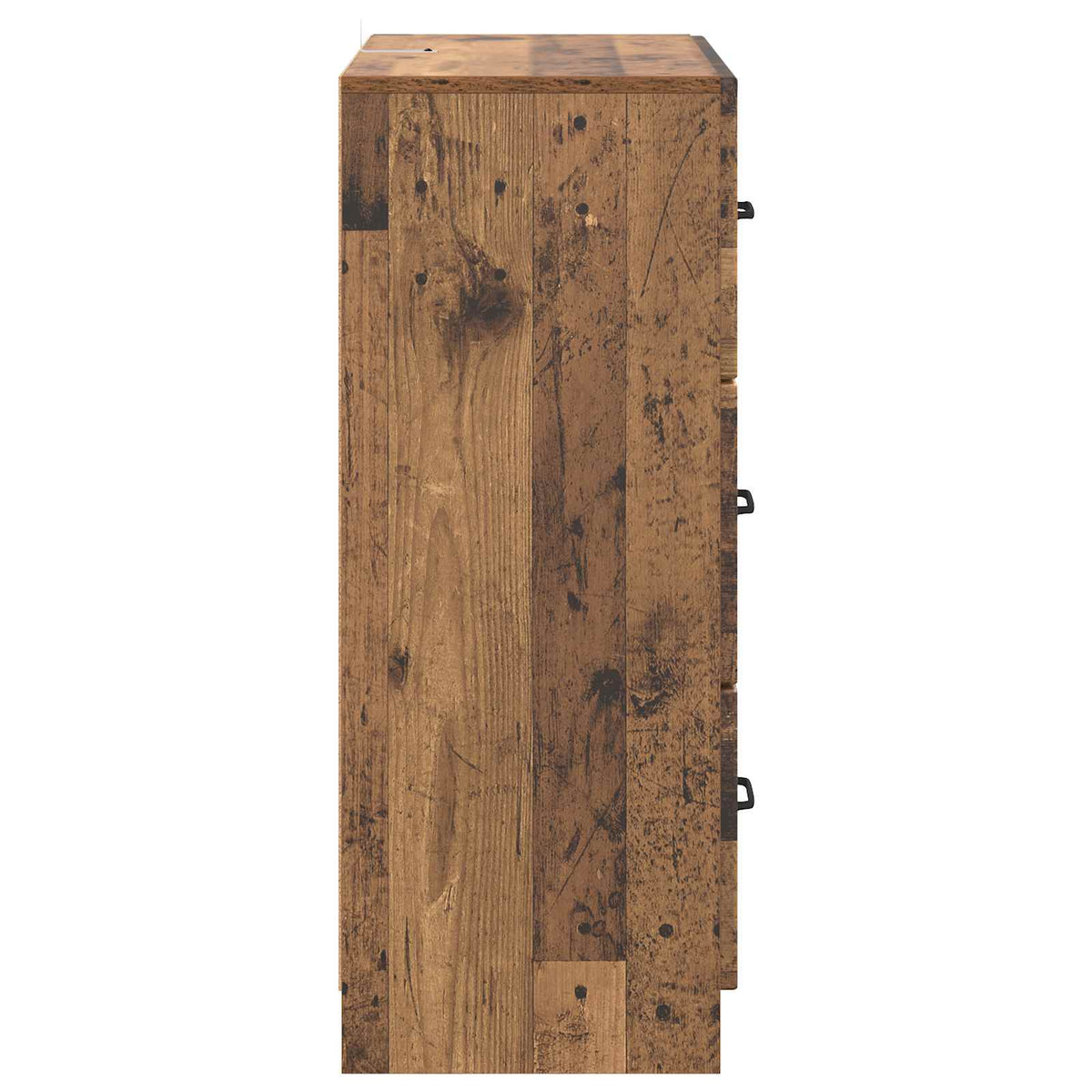 Schubladenschrank 66 x 34,5 x 87 cm Holzwerkstoff Altholz