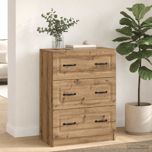 Schubladenschrank 66 x 34,5 x 87 cm Holzwerkstoff Artisan-Eiche