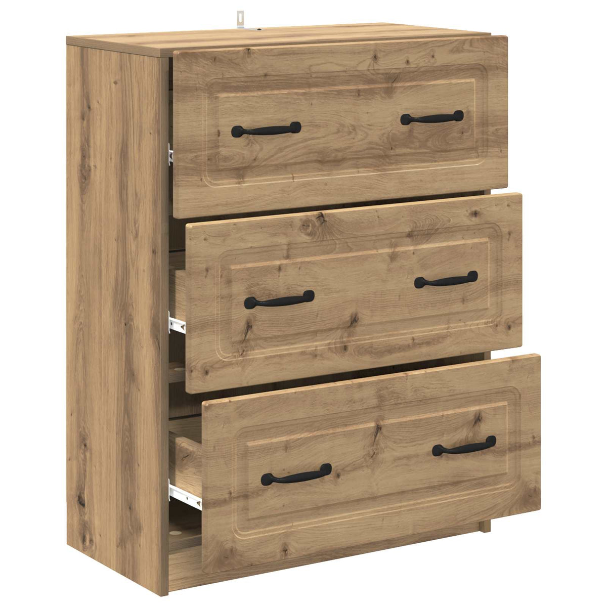 Schubladenschrank 66 x 34,5 x 87 cm Holzwerkstoff Artisan-Eiche