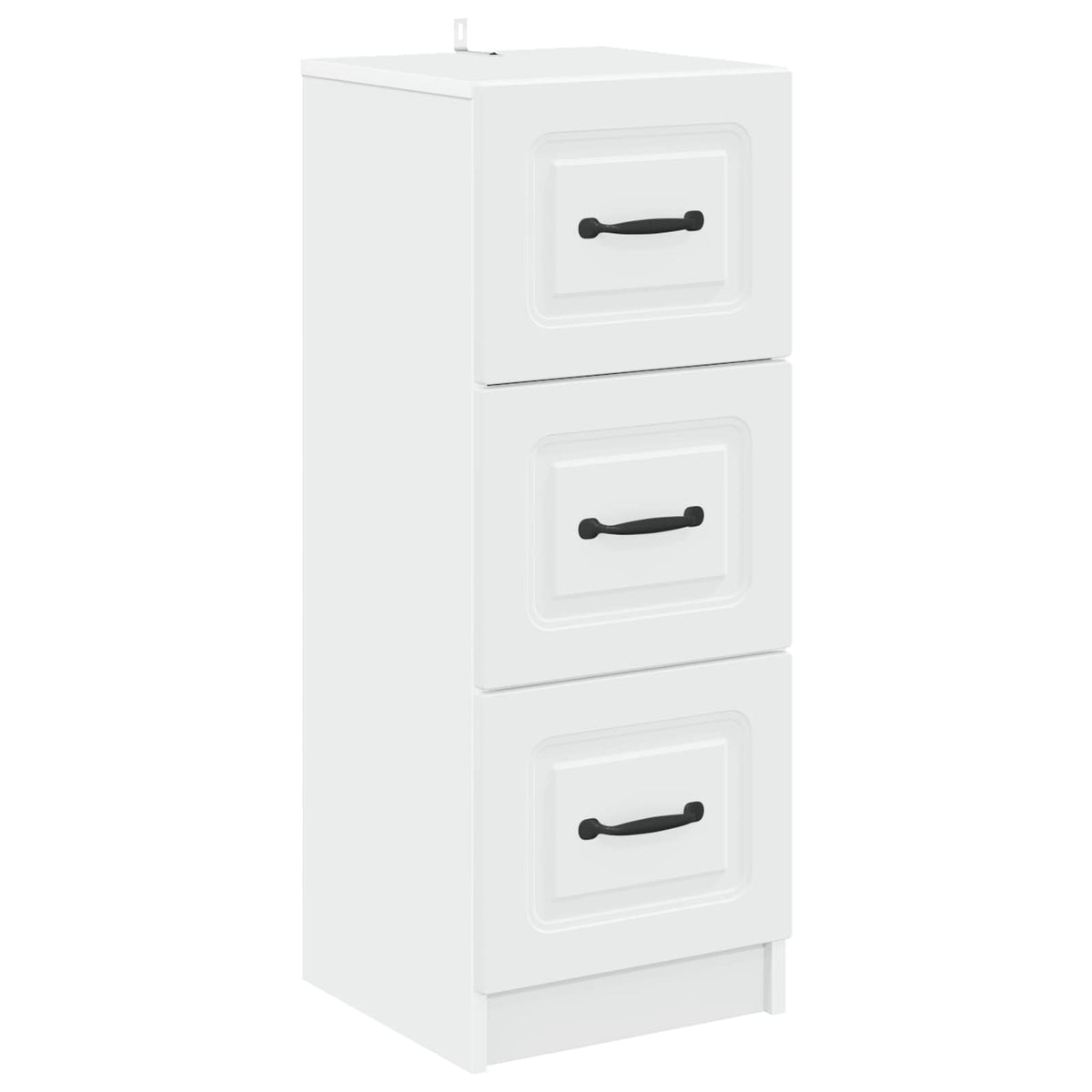 Schubladenschrank Weiß 33 x 34,5 x 87 cm Holzwerkstoff
