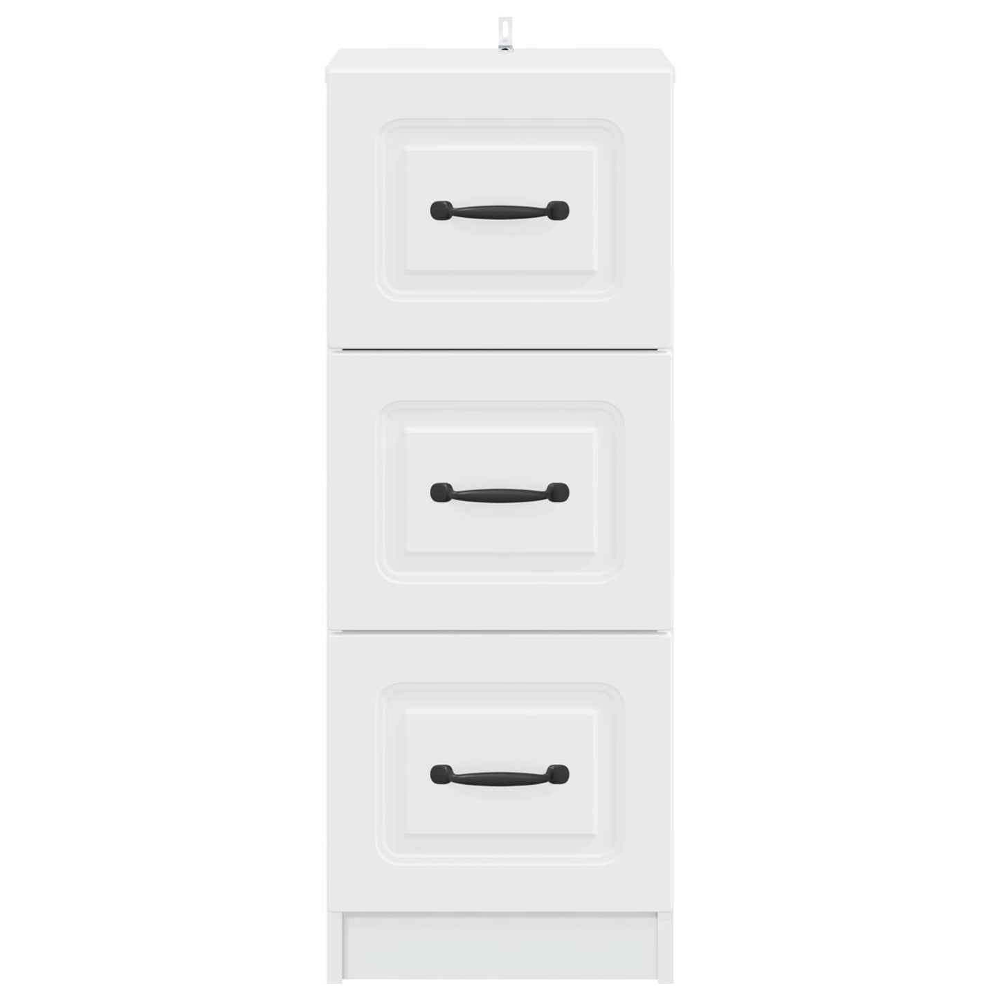 Schubladenschrank Weiß 33 x 34,5 x 87 cm Holzwerkstoff