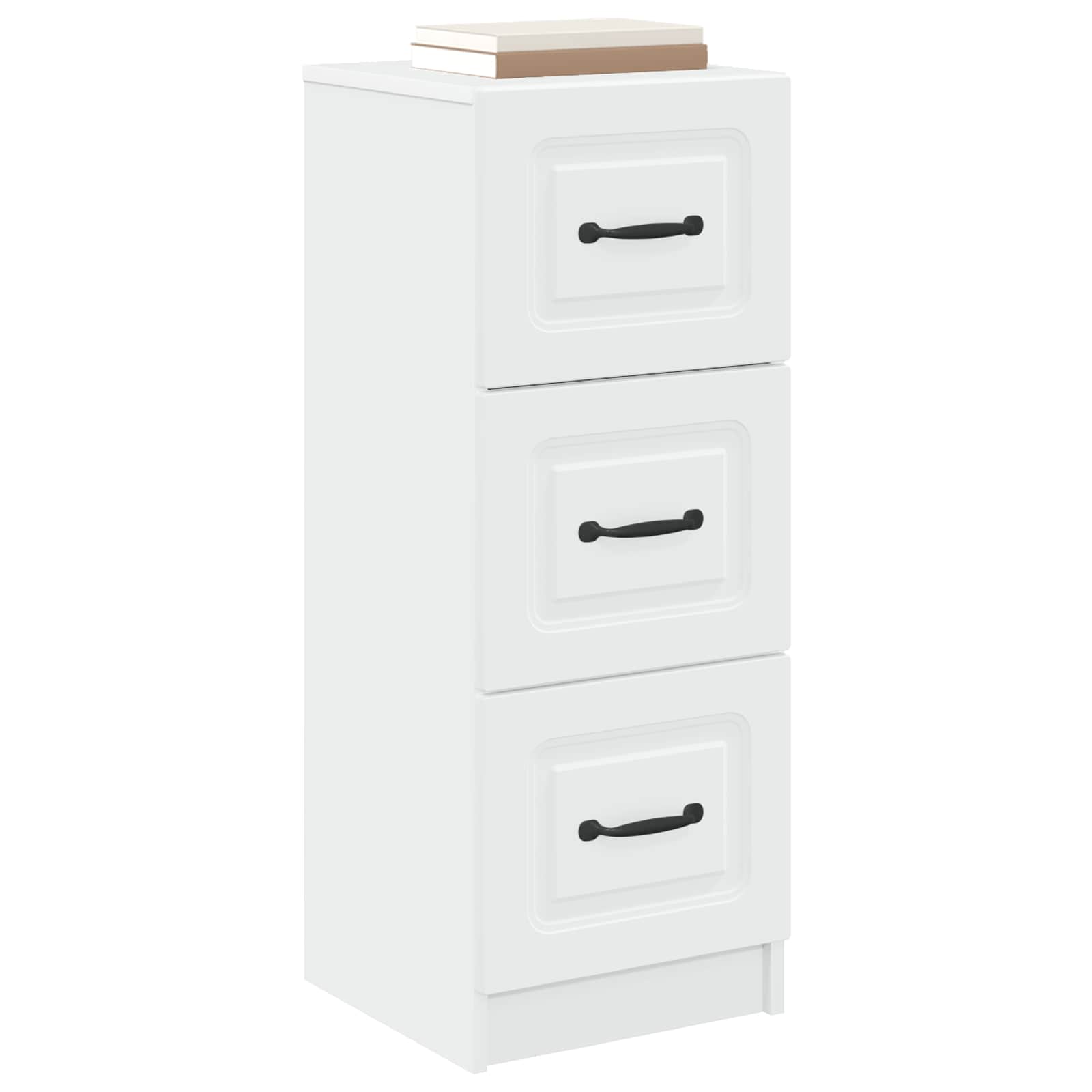 Schubladenschrank Weiß 33 x 34,5 x 87 cm Holzwerkstoff