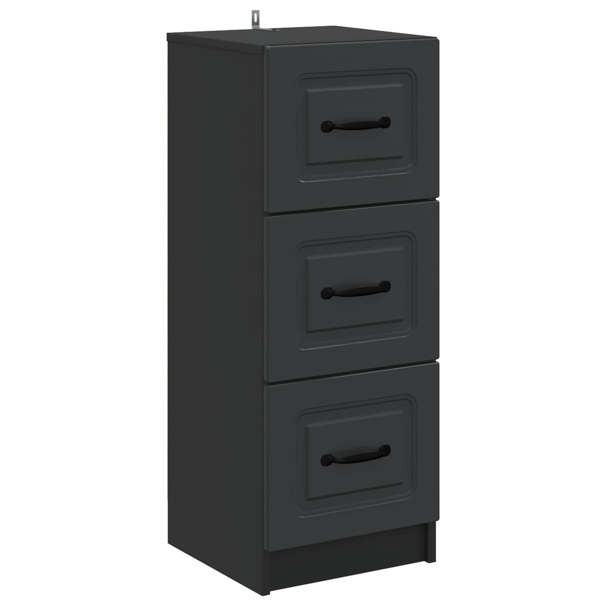 Schubladenschrank Schwarz 33 x 34,5 x 87 cm Holzwerkstoff