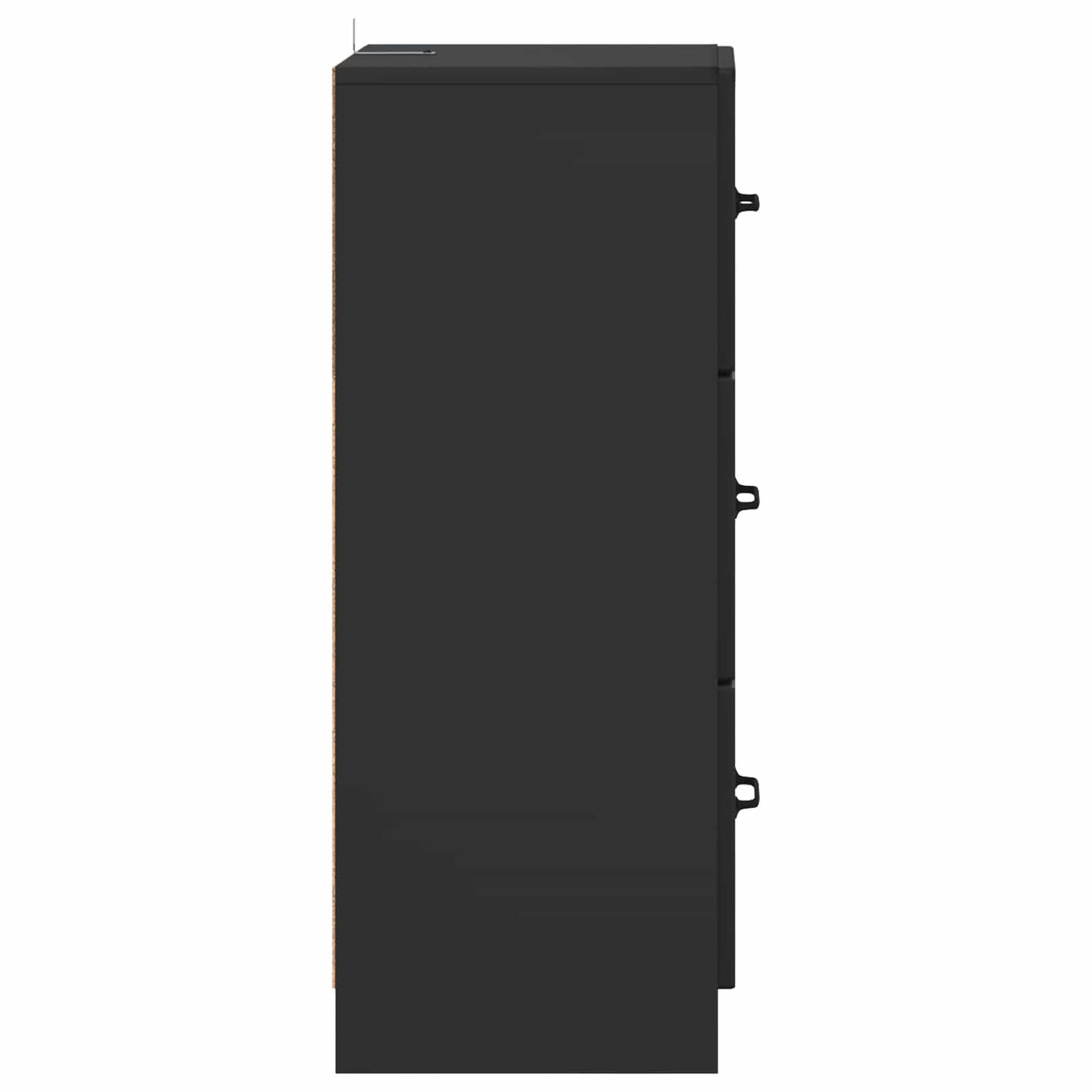 Schubladenschrank Schwarz 33 x 34,5 x 87 cm Holzwerkstoff