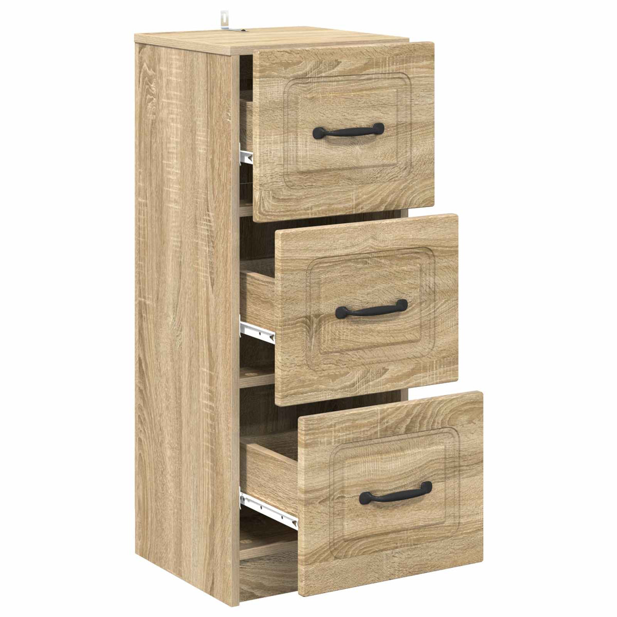 Schubladenschrank Sonoma-Eiche 33 x 34,5 x 87 cm Holzwerkstoff