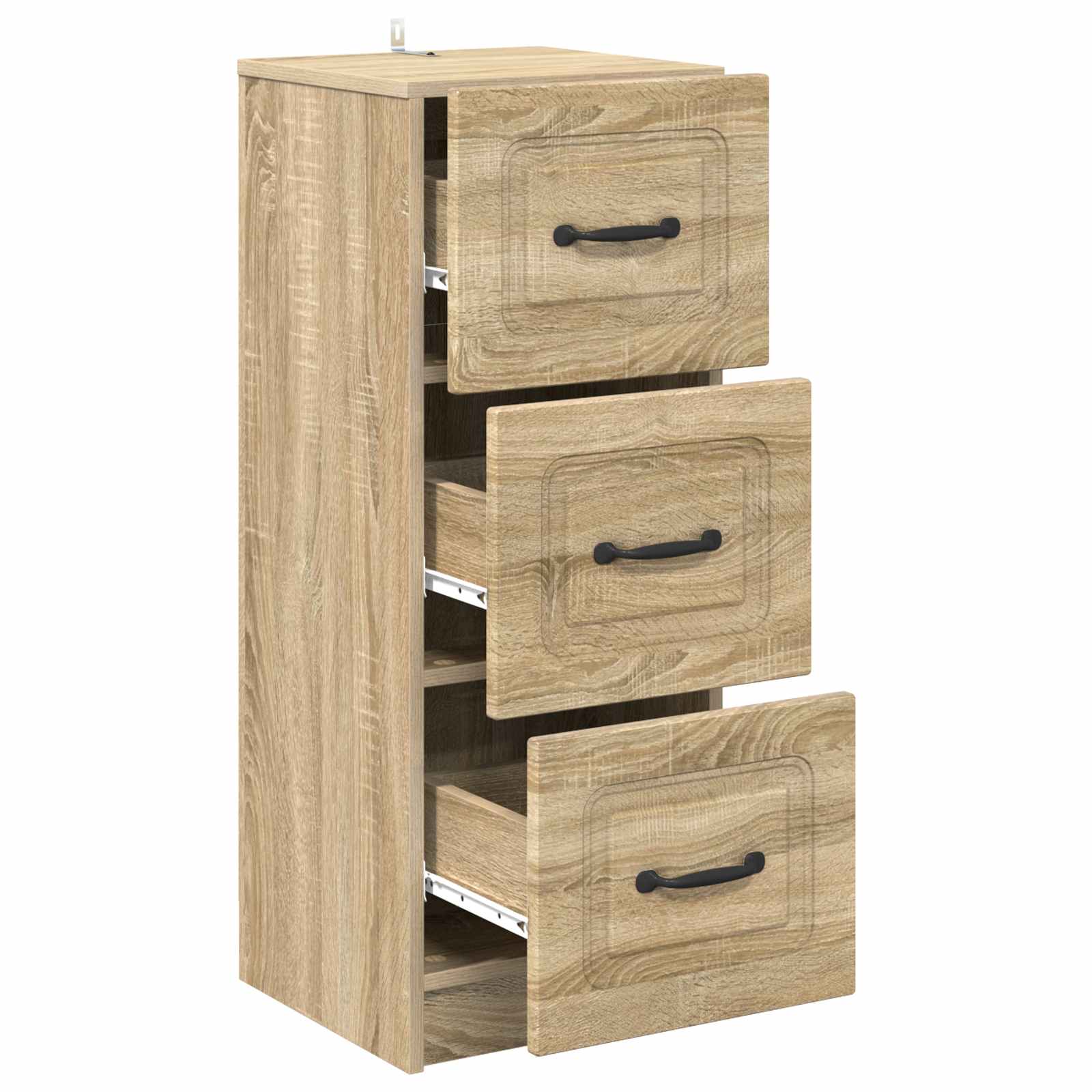 Schubladenschrank Sonoma-Eiche 33 x 34,5 x 87 cm Holzwerkstoff